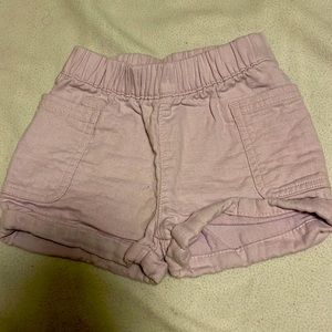 Baby girl purple cargo cat & jack shorts size 18M